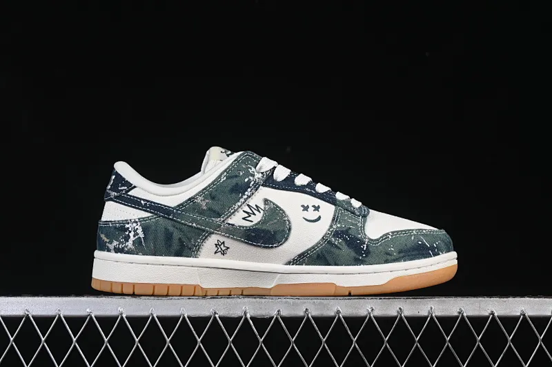 All categories Nk SB Dunk Series Nk SB Dunk Low High-end customized low-top sneakers Nike SB Dunk Low Military green fabric High-end customized low-top casual sneakers SC0601-464